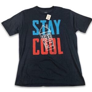 ICEE Stay Cool Polar Bear Graphic Tee Shirt Slushy Spell Out Men's XXL